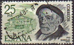 ESPAÑA 1978 2458 Sello Personajes. Pio Baroja Usado