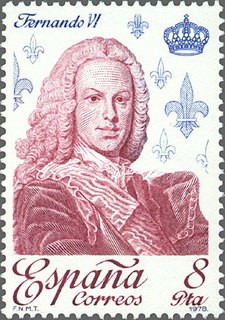 ESPAÑA 1978 2498 Sello Nuevo Reyes de España Casa de Borbon Fernando VI