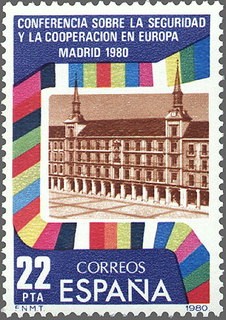 ESPAÑA 1980 2592 Sello Nuevo Conferencia sobre Seguridad y Cooperación de Europa 2ª Reunión Madrid