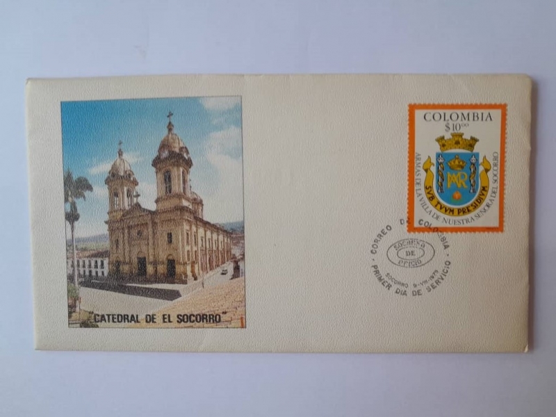 Armas de Villa de Nuestra Señor del Socorro- Correo Primer Día de Servicio- 9-VIII-79.