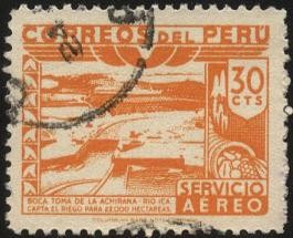 Río ICA. Boca toma de la Achirana. Riego de 22000 hás.