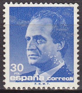 ESPAÑA 1987 2879 Sello Serie Basica Rey D. Juan Carlos I efigie 30 pts usado Yvert2497 Michel2762