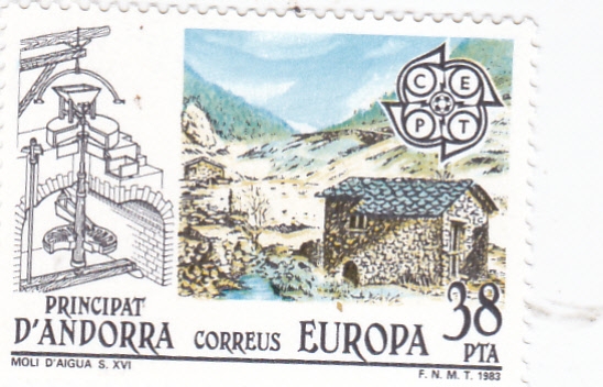 Molí d'aigua s. XVI  CEPT