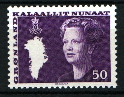 Margarita II y mapa