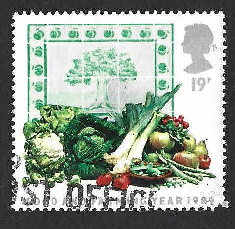 1248 - Alimentos y Mosaicos de Azulejos con Motivos Agrícolas