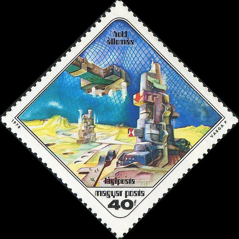 Pinturas de ciencia ficción de Pal Varga, Moon Station