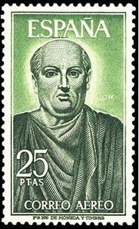 ESPAÑA 1966 1707 Sello Nuevo Personajes Españoles Lucio Anneo Seneca