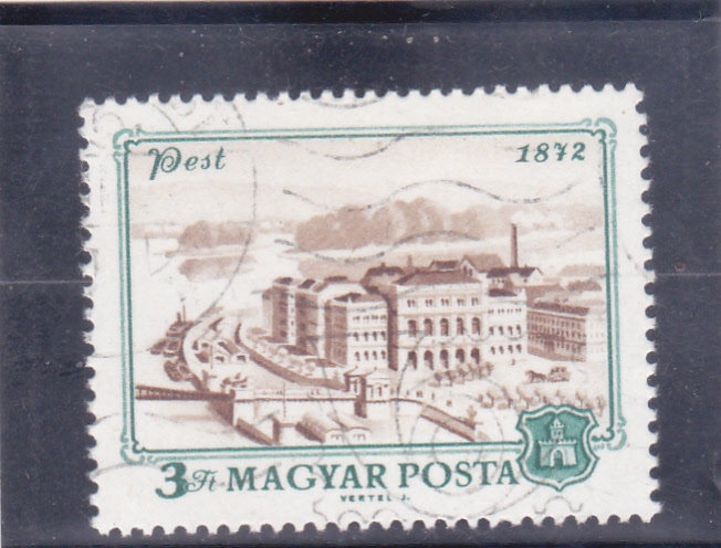 panorámica de Pest 1872