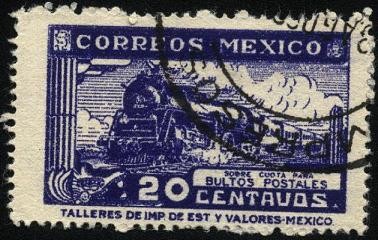 Ferrocarril postal. Sobre cuota para bultos postales.