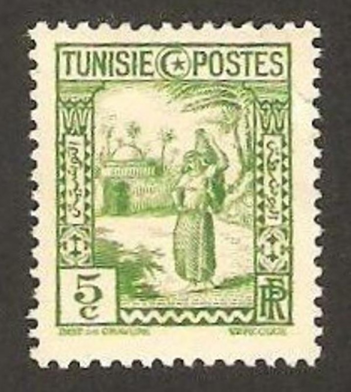 Mujer llevando tinaja