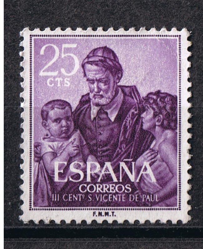 Edifil  1296  III Cent. de la muerte de San Vicente de Paúl