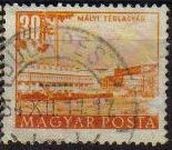 Hungria 1953 Scott 1052 Sello Edificios Budapest Fabrica de Ladrillos Maly usado Magyar Posta M-1310