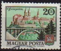 Hungria 1973 Scott 2200A Sello Paisaje Puente Veszprem usado M-2916 Magyar Posta Ungarn Hungary Hong