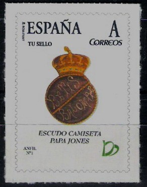 Centenario del Real Betis Balompié.Escudo de Papa Jones.