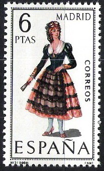 Trajes típicos españoles. Madrid.