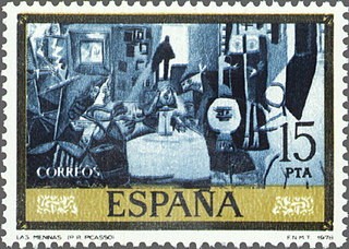 ESPAÑA 1978 2486 Sello Nuevo Serie Pablo Ruiz Picasso Las Meninas c/señal charnela