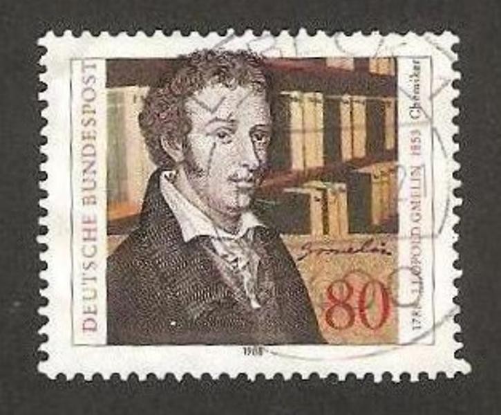 leopold gmelin, químico, II centº de su nacimiento