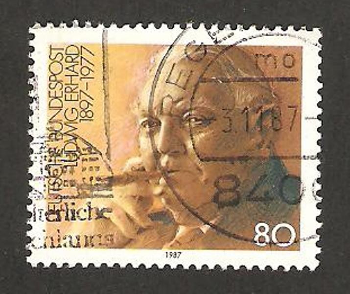 1140 - Canciller Ludwig Erhard, 90 anivº de su nacimiento