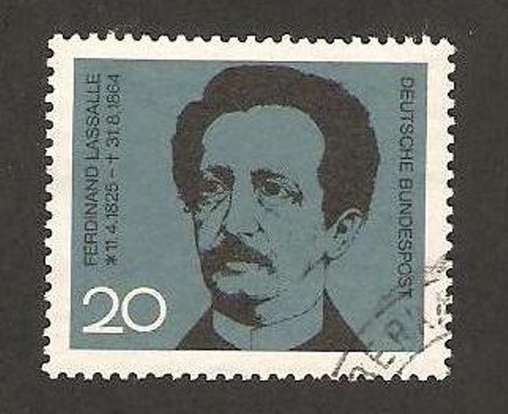 ferdinand lassalle, cofundador del partido democrata, centº de su fallecimiento