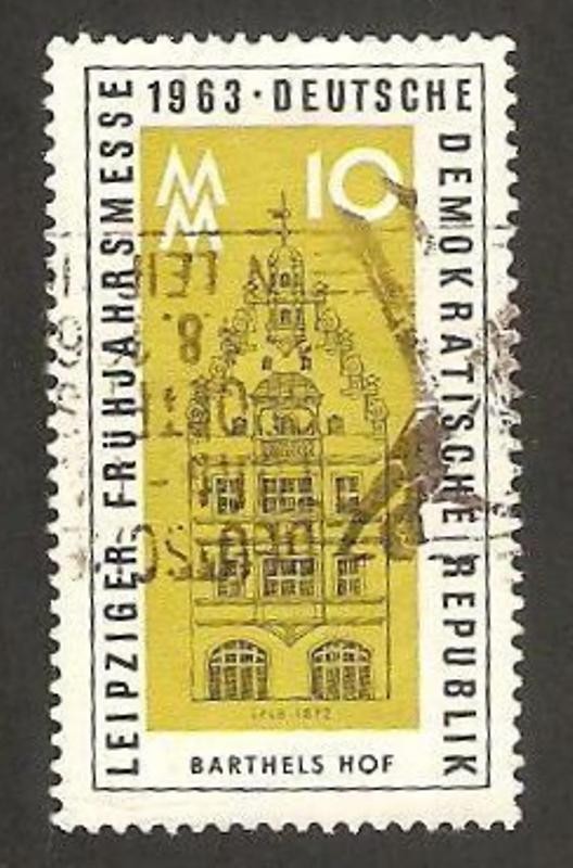 feria de primavera en Leipzig, barthels hof