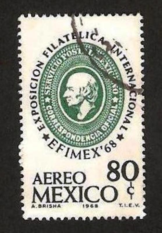 exposicion filatelica internacional, efimex 68