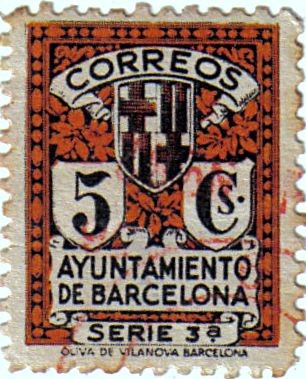 Barcelona. Escudo de la ciudad 1932