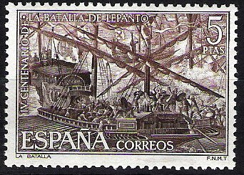 IV Centenario de la Batalla de Lepanto. La Batalla por Lucas Valdés.