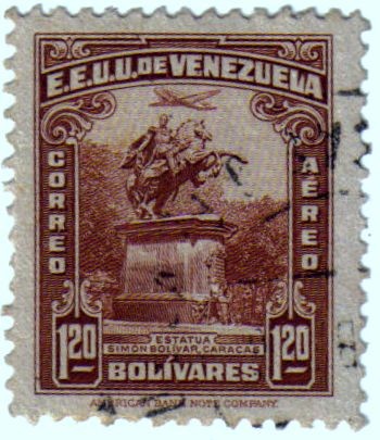 Estatua de Simón Bolívar. Caracas