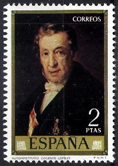 Dia del Sello. Vicente López  Portaña. Autorretrato.
