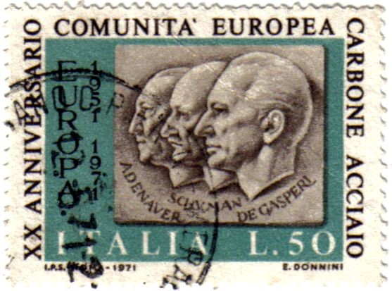 XX anniversario comunitá Europea.
