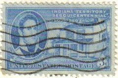 USA 1950 Scott 996 Sello Aniversario de Indiana usado Estados Unidos Etats Unis