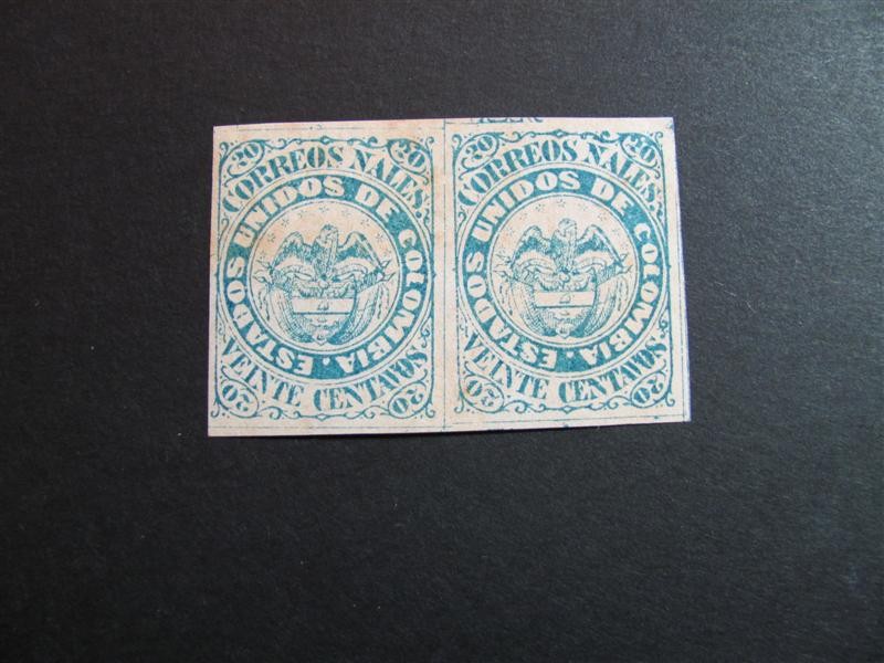 Bloque de dos, 20 cent. 1868