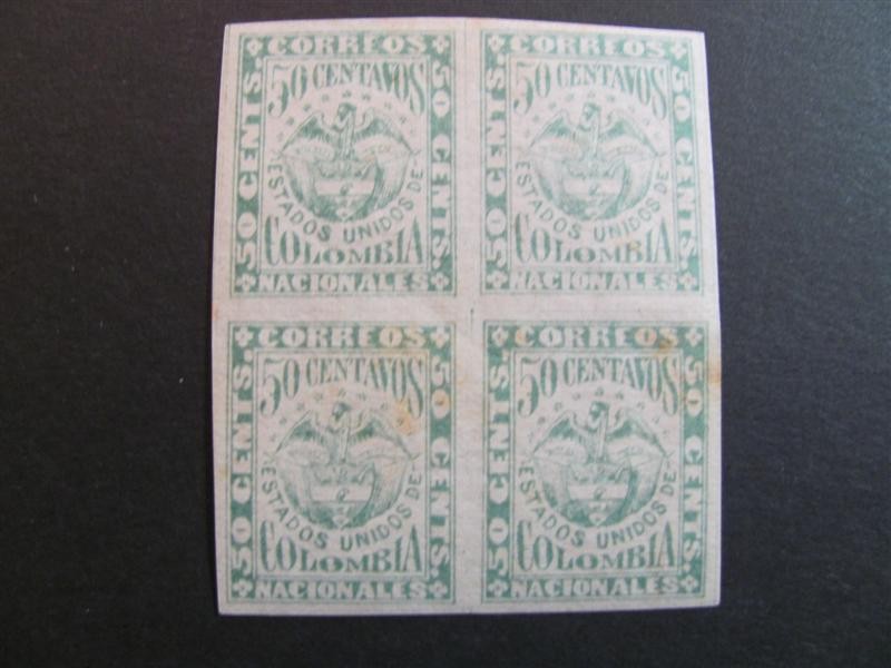Bloque de cuatro, 50c. 1876