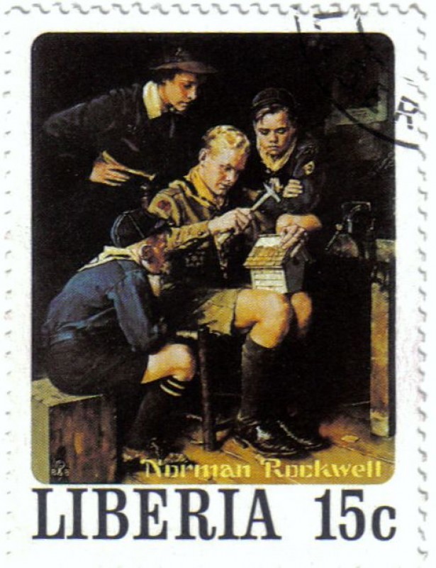 Norman Rockwell, ilustrador, fotógrafo y pintor.