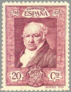 ESPAÑA 1930 506 Sello Nuevo Quinta de Goya Expo Sevilla Francisco de Goya y Lucientes 20c