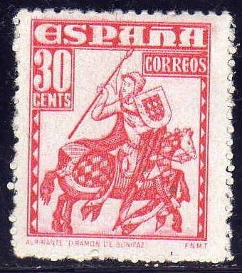 ESPAÑA 1948 1034 Sello Nuevo Personajes Almirante Bonifaz Espana Spain Espagne Spagna Spanje Spanien
