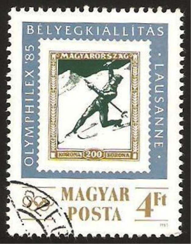 olymphilex 85, exposición filatélica internacional en lausanne