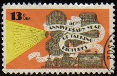 USA 1977 Scott 1727 Sello 50 Aniversario Peliculas de Cine con Sonido usado