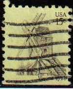 USA 1980 Michel 1415 Sello Molino de Viento Usado